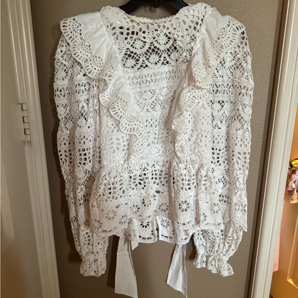 SEA NY Gaia Cutout Lightweight Blouse - Picture 2 of 4